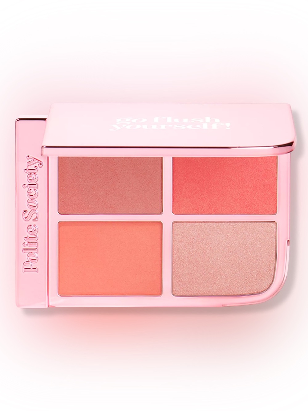 POLITE SOCIETY GO FLUSH YOURSELF BLUSH & HIGHLIGHT FACE PALETTE